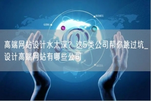 高端网站设计水太深？这5类公司帮你跳过坑_设计高端网站有哪些公司